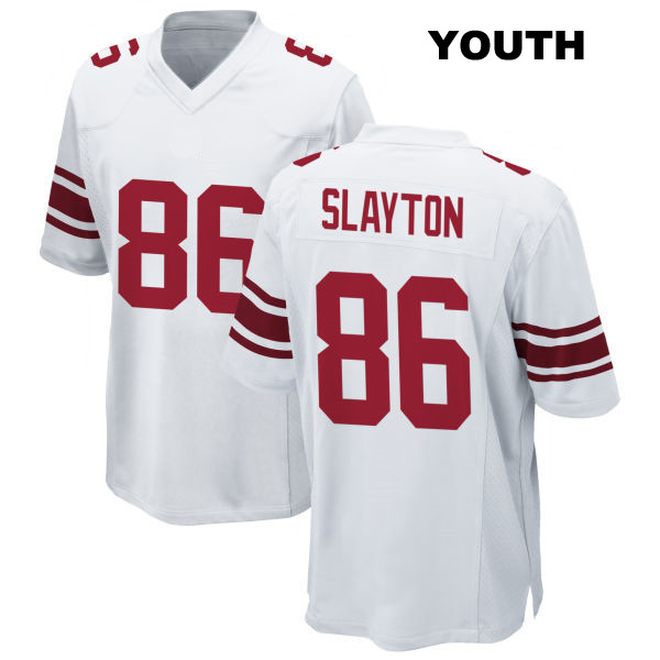 Darius Slayton Away New York Giants Stitched Youth Number 86 White Game Football Jersey