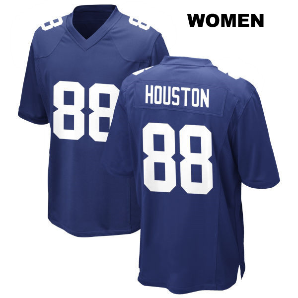 Dennis Houston Stitched New York Giants Womens Home Number 88 Royal Game Football Jersey