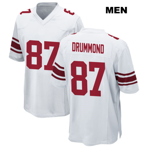 Dylan Drummond New York Giants Stitched Mens Number 87 Away White Game Football Jersey