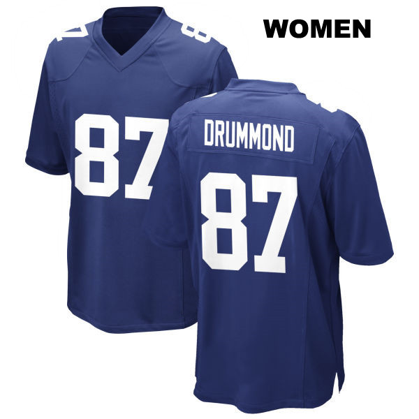 Home Dylan Drummond Stitched New York Giants Womens Number 87 Royal Game Football Jersey
